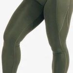 Alphalete Alphalux Force Leggings Small Army Green High Rise Side Pocket Photo 0