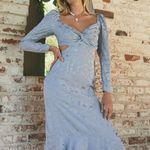 ASTR NWT  LAINIE LONG SLEEVE CUTOUT MIDI DRESS Size M Photo 4