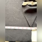 Eileen Fisher  Black Ivory Bateau‎ Neck Striped Sleeve Sweater Silk Blend Medium Photo 4