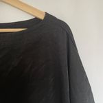 Chico's Black Loose-Fit Batwing Sleeve Top S/M top blouse boat neckline women's Photo 1