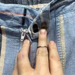 Natural Reflections Linen Blend Striped Wide Leg Pants Boho Cottagecore Coast L Photo 4