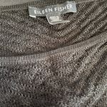 Eileen Fisher Black Hemp Sheer Knit High Low Pullover Sweater Top Size M Photo 3