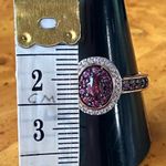 Tanzanian Wine Garnet Sterling Silver Ring Size 10 Photo 5
