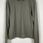 Lukka Lux Long Sleeve Crewneck Top – Olive Green Size L Size L Photo 0