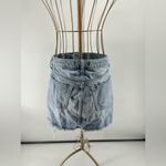 We The Free distressed button fly denim mini skirt size 27 100% cotton Photo 8
