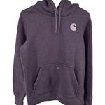 Carhartt  Hoodie Relaxed Fit Heavyweight Sweatshirt Spellout Blackberry Purple S Photo 1