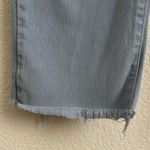 Calvin Klein Vintage 90s Blue Denim Leather Patch Fray Hem High Rise Mom Jeans Photo 5