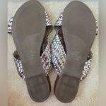 Matisse Footwear Bessie Leather Metallic Braided Wedge Sandal Women's; size 10 Gold Photo 4