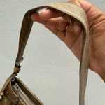 Brighton Croc Olive Green Shoulder Bag‎ Purse Zipper Charm And Dust bag B Tan Photo 5