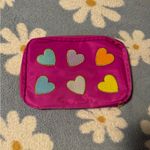 Vibrant Heart Pattern Women's Travel Jewelry Case Pink Photo 0