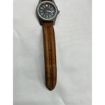 Vintage Wenger Marlboro Women's Black Dail Brown Leather Band Watch Photo 6