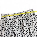 SheIn  Women’s Dalmatian Print Midi Skirt Medium Black White Lined Photo 4