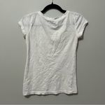 SO  Kohl's White V Neck Cotton Short Sleeve T Shirt S Photo 1