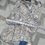 Urban Outfitters  Asymmetric Cut Out New York Map Printed Ruched Bodycon Dress M Photo 4