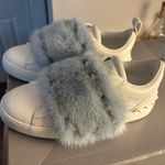 Valentino Garavani White Velcro Fur sneaker Size US 5.5 Photo 1