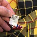 VTG Bright 90s yellow plaid soft flannel shirt Photo 2
