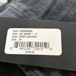 Edwin Denim Cai Shorts 4 inch inseam Shade Irony Destroyed Size 34 NWT Black Photo 11