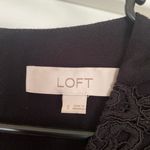 Loft Lace Black Short Sleeve Blouse Shirt Photo 4