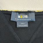 Maeve by Anthropologie Daisy Floral Button Side Crop Top XS Yellow Black Summer Photo 2