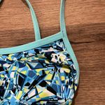 Tyr. Geometric Teal One Piece Suit Photo 1