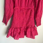 Alexis Marilena Smocked Off-Shoulder Blouson-Sleeve Dress Medium Photo 6