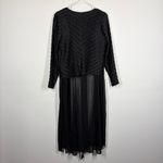 Mashiah Longline Cardigan Size Medium Black Photo 1