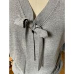 Mulberry Short Sleeve Gray Knit Bow Sweater Shirt Size Medium Photo 3