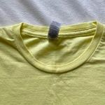 pastel yellow and blue Notre Dame knitting club shirt Size M Photo 2