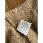 White + Warren 100% Cashmere Open Front Cardigan Sweater Tan Women’s size Medium Photo 4