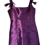 Current Mood  dress Purple metallic  Bow Straps dolls Kill large Photo 0