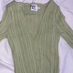Princess Polly Mariah Cropped Cardigan Green Photo 3