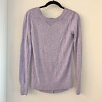 Lululemon Cashmere Blend Sunset Savasana Pullover II in Heathered Lilac Size 2/4 Photo 4