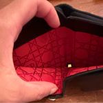 Christian Dior Vintage Black Quilted Wallet with Gold pull Photo 2