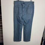 Old Navy  High Rise OG Loose In‎ Lilo Wash Button Fly Jeans Ankle Slit Size 16 Photo 1
