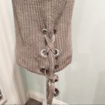 I.N. San Francisco  Lace up Tie Sweater Small S Photo 4