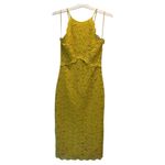 ZARA  Yellow Halter Neck Bodycon Midi Dress Photo 7