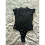 Mikey & Joey Black Ruffle Sleeve Bodysuit Woman’s Size Large Photo 7
