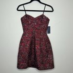 Liv Foster Dress Floral Strapless Mini Jacquard Sweatheart Neckline NWT Pink Size 4 Photo 2