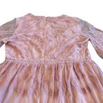 Pinkblush  Pink Lace Maxi Dress Short Sleeve Maternity Photo Shoot Size XL Womens Photo 8