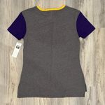 NFL NWT  Minnesota Vikings Gray Colorblock Crew Neck Short SleeveT-Shirt Size M Photo 6