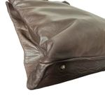Perlina ‎ Dark Brown Soft Leather Tote Bag Laptop Business Shoulder Handbag Photo 2
