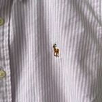 Ralph Lauren Polo  Women's Striped Cotton Oxford Sleeveless Shirt Photo 3