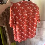 Brava Fabrics Mikia Printed Coral Blouse Orange Photo 3