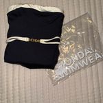 Monday Swimwear MIAMI ONE PIECE - BLACK/IVORY Size v Photo 3