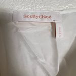 See By Chloe Abstract Felt Asymmetrical BOHO Top Size S Photo 7