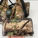 Montana West  Concho Camo Handbag Jeweled w/ Wallet Photo 2