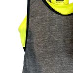 Nike  Dri Fit Gray & Yellow Racerback Athletic Drop Back Tank Top Women Sz M Photo 3