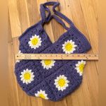 Crochet purple tote bag Photo 4