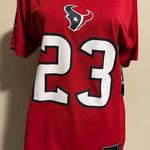 NFL NWT  Red and White Texans Foster #23 Jersey size large Photo 0