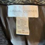 Casual Corner vintage cotton blend woven vest size 14 Photo 2